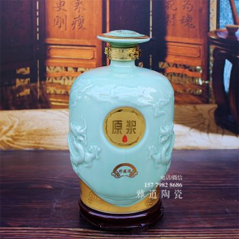 景德镇青釉原浆3斤5斤陶瓷酒坛
