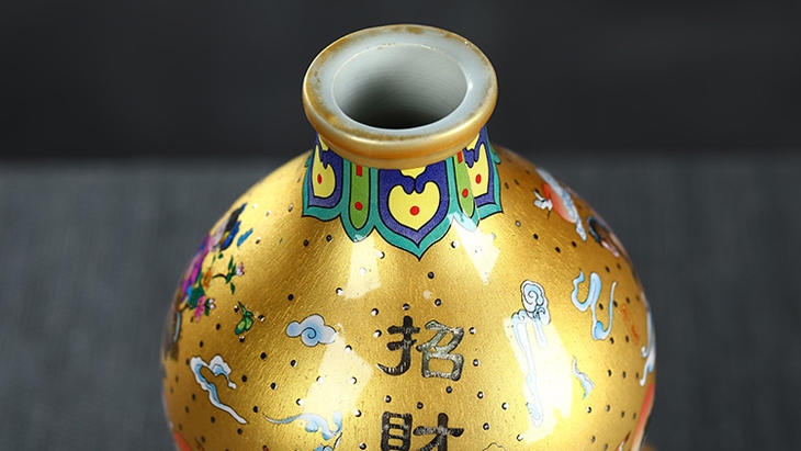 3斤装葫芦陶瓷酒坛（十二生肖）(图6)
