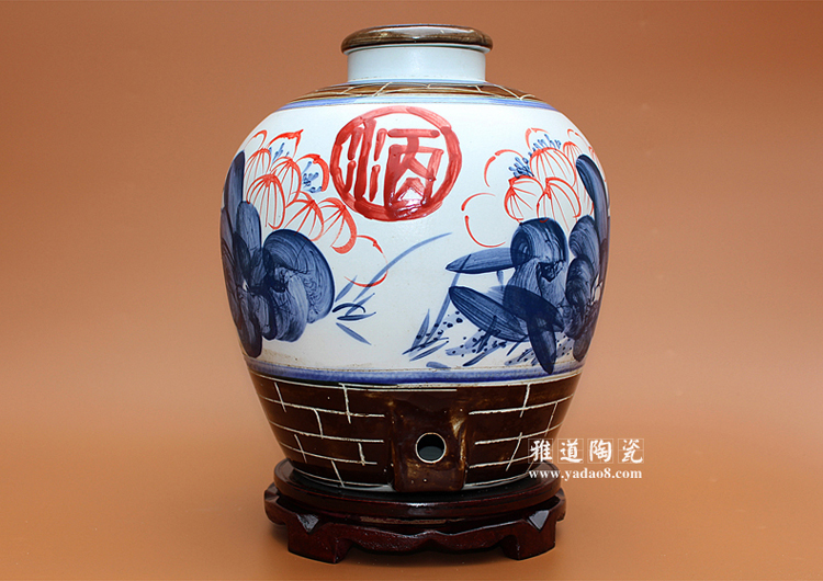 雅道手绘陶瓷酒坛系列