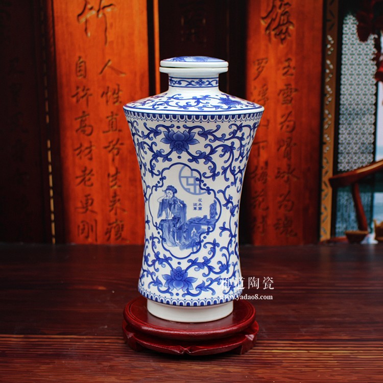 花木兰从军5斤陶瓷酒瓶(图2)