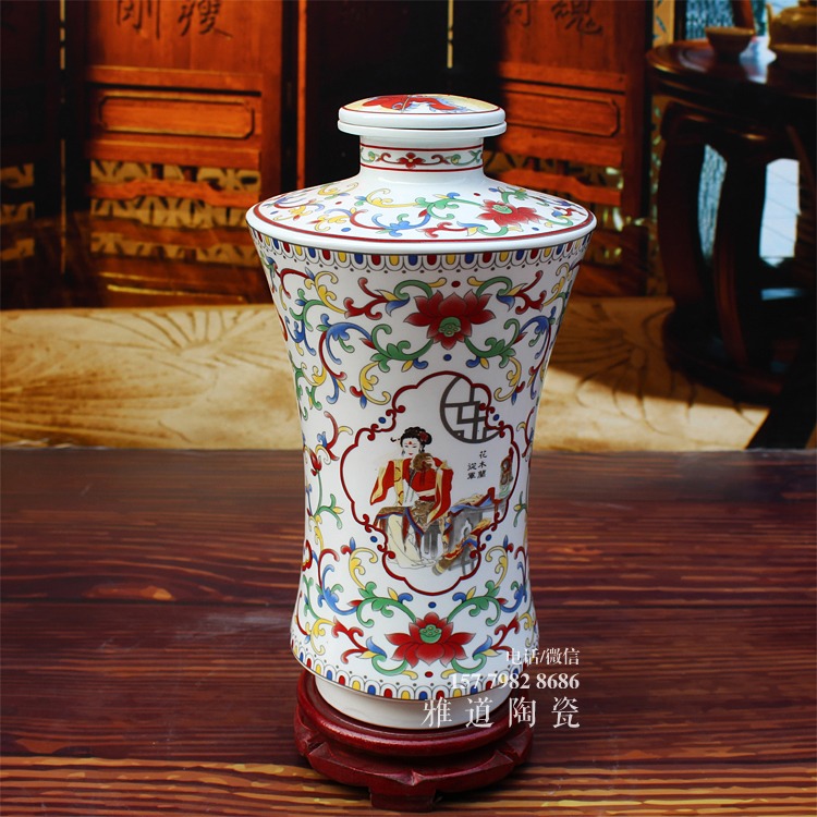花木兰从军5斤陶瓷酒瓶(图8)